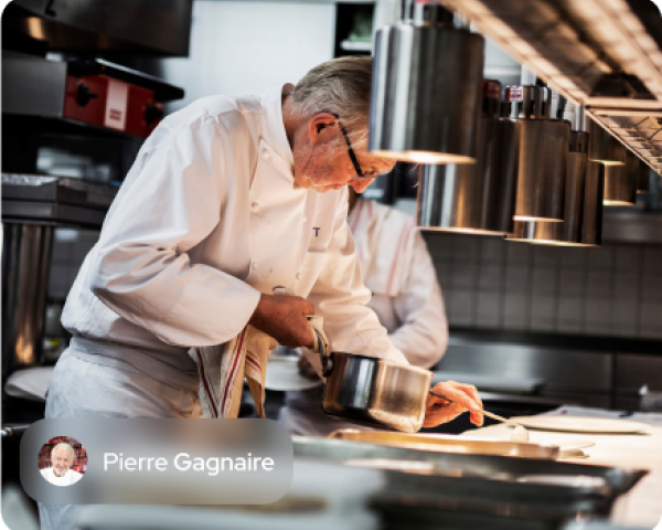 Show culinaire pour repas d'affaires avec Pierre Gagnaire