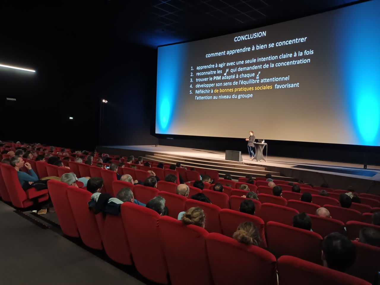 Intervention du conférencier neurobiologiste Jean-Philippe Lachaux pour les Chantiers de l'Altantique